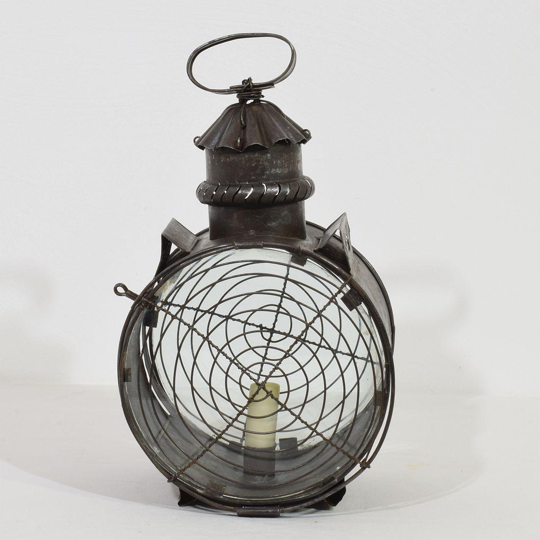 French, Early 19th Century Metal Lantern For Sale 2