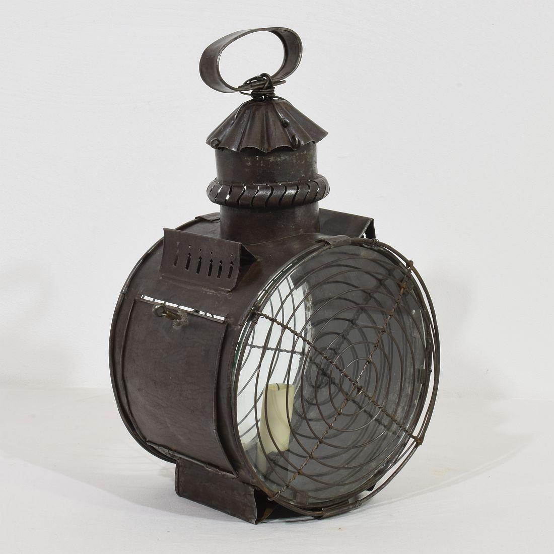 French, Early 19th Century Metal Lantern For Sale 3