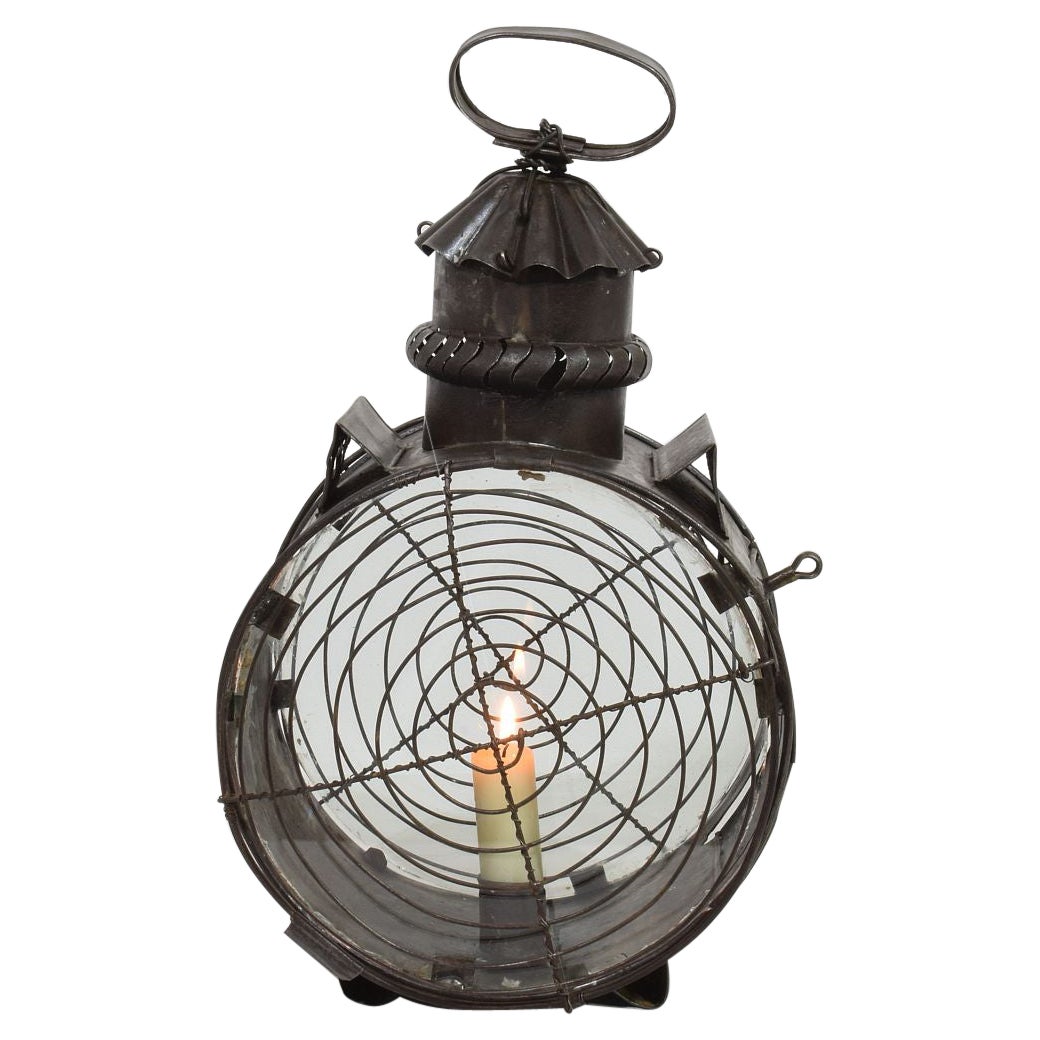 Farol de metal francés, principios del siglo XIX en venta