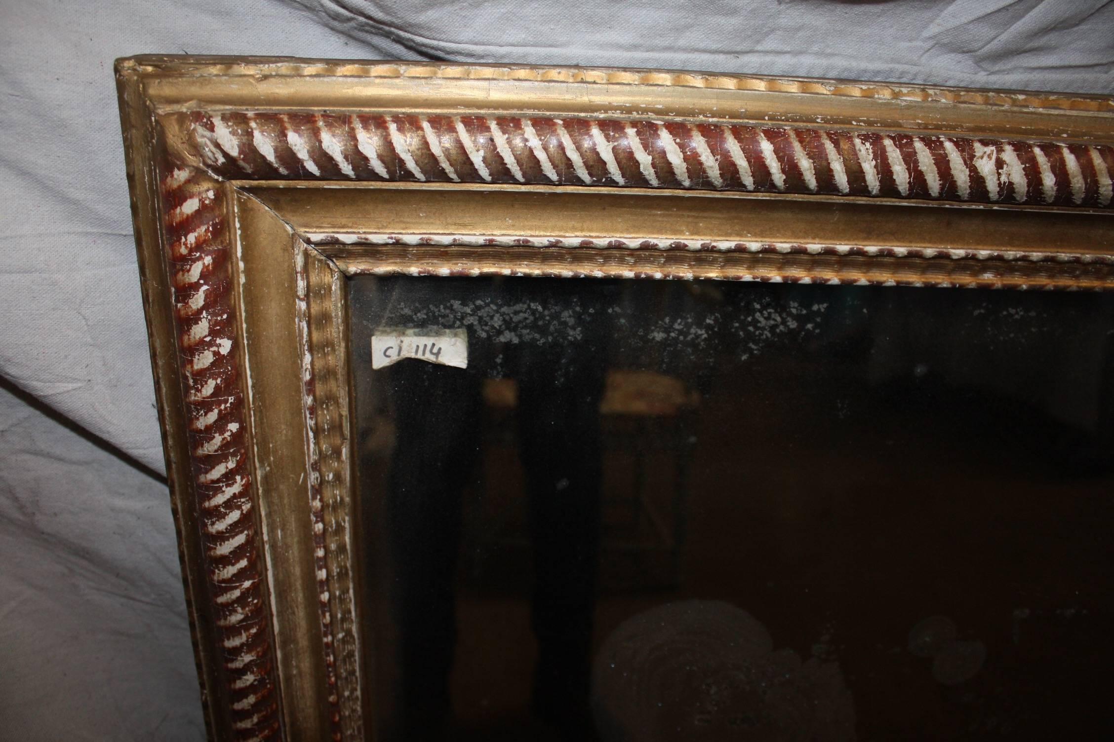 Gilt French Early 19th Century Mirror For Sale