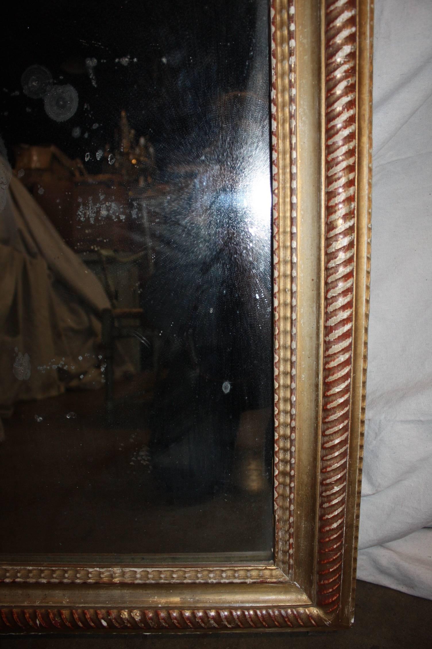 Mercury Glass French Early 19th Century Mirror For Sale