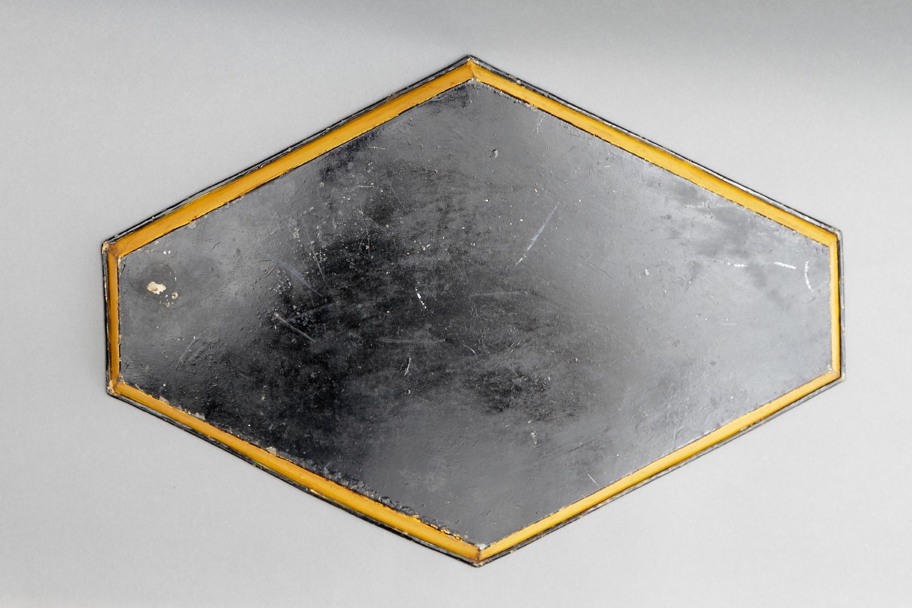 Painted French Early 19th Century Neoclasscial Tole Peinte Tray For Sale