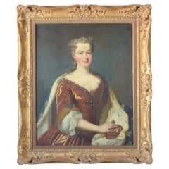 Antique Early 19th Century Giltwood Framed Wall Painting