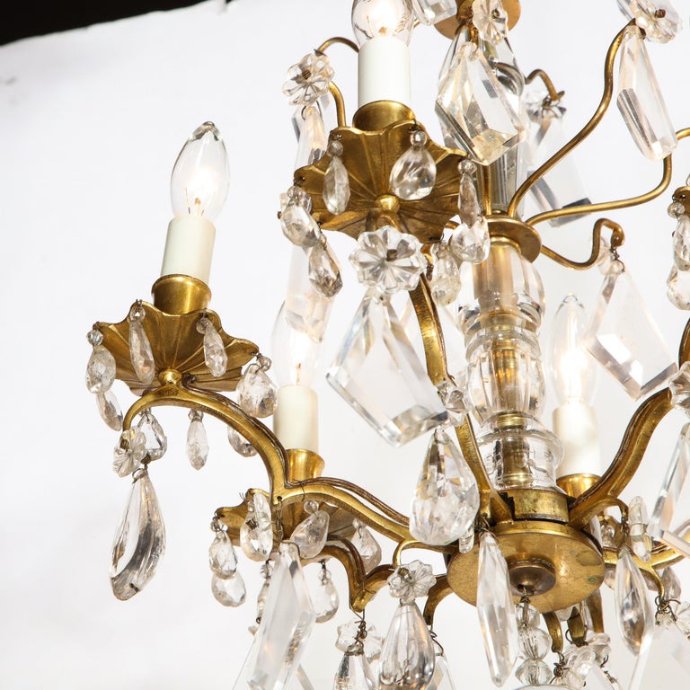 French Early 19th Century Rock Crystal and Gilded Bronze Louis XV Style ...