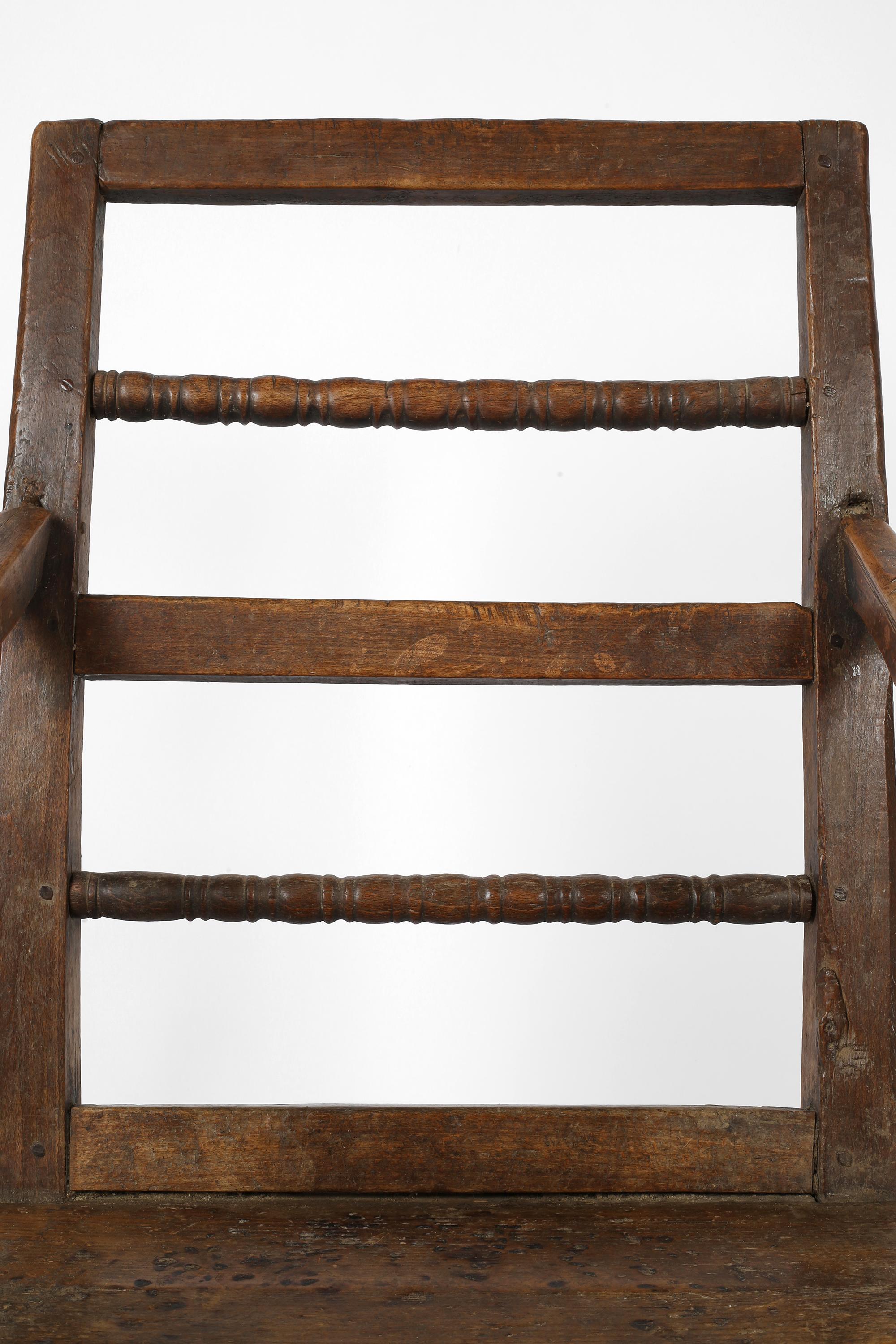 Sillón rústico francés de montaña de Saboya de principios del siglo XIX en venta 11