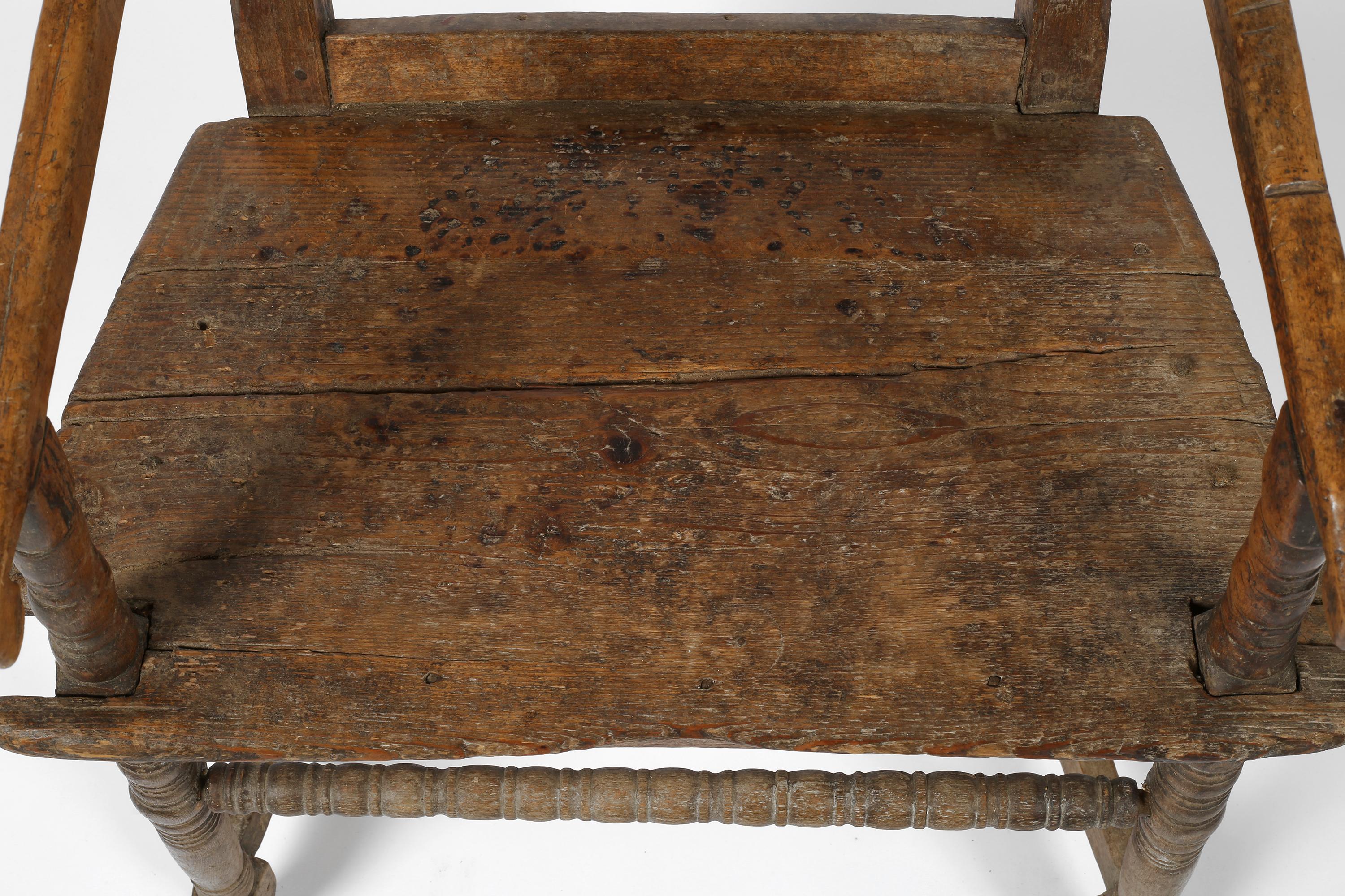Sillón rústico francés de montaña de Saboya de principios del siglo XIX en venta 13