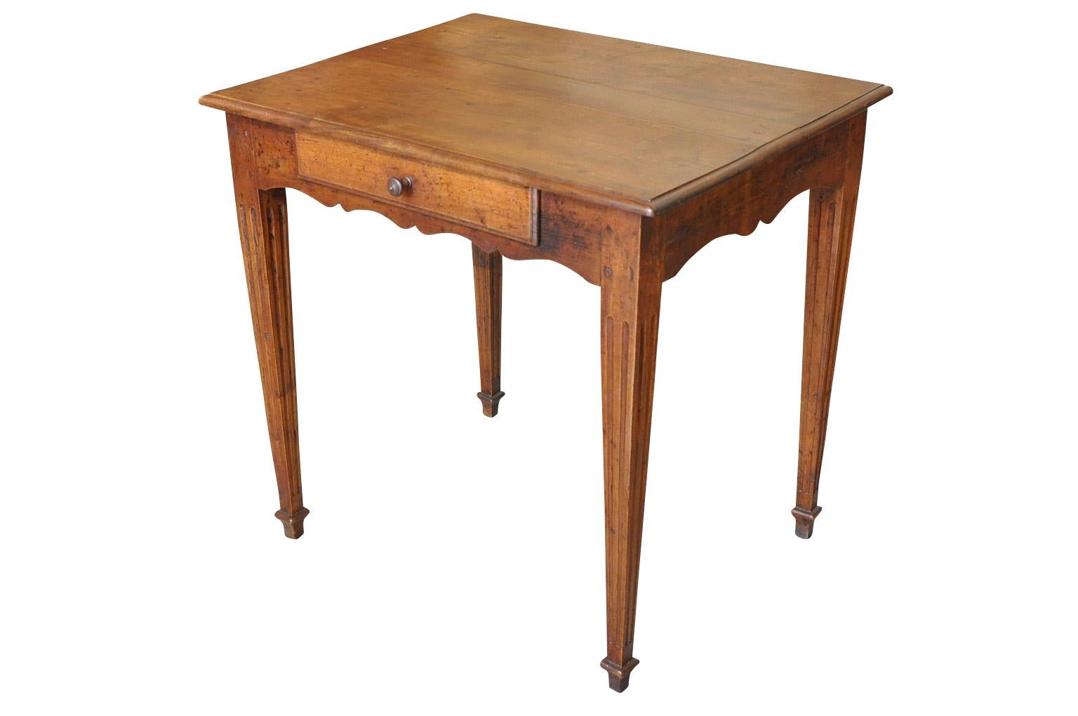 Walnut French Early 19th Century Side Table