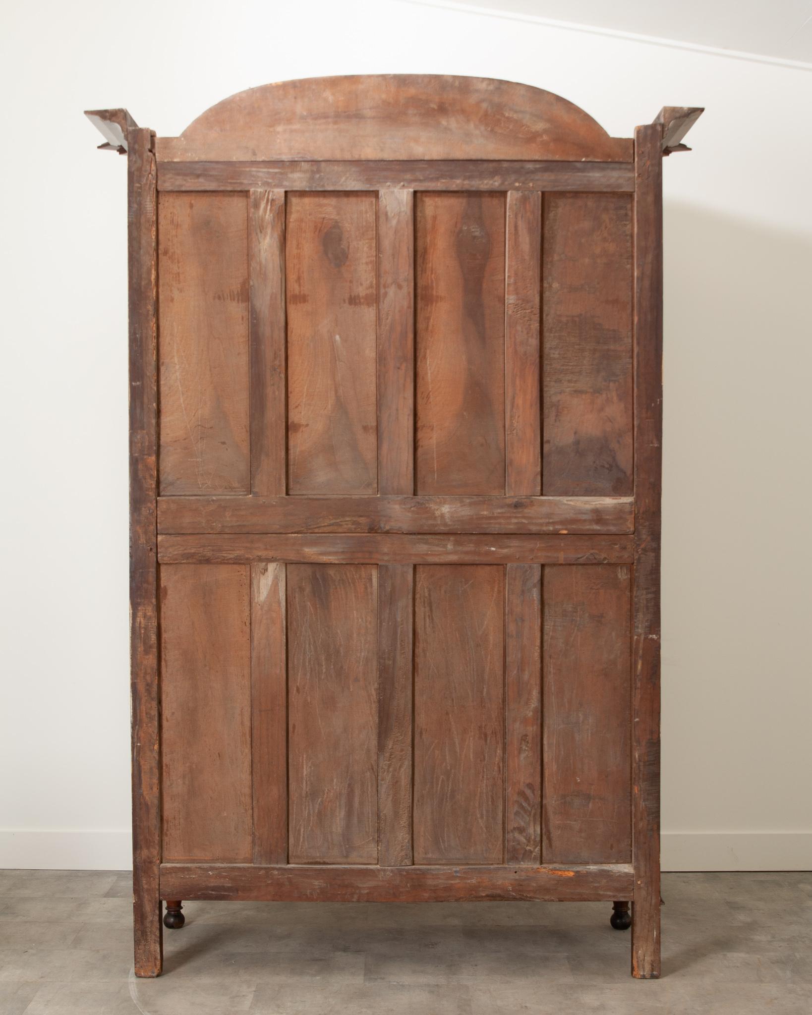 French Early 19th Century Solid Walnut Armoire 2