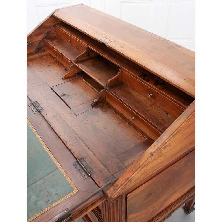 French Early 19th Century Transitional Drop Front Desk For Sale 5