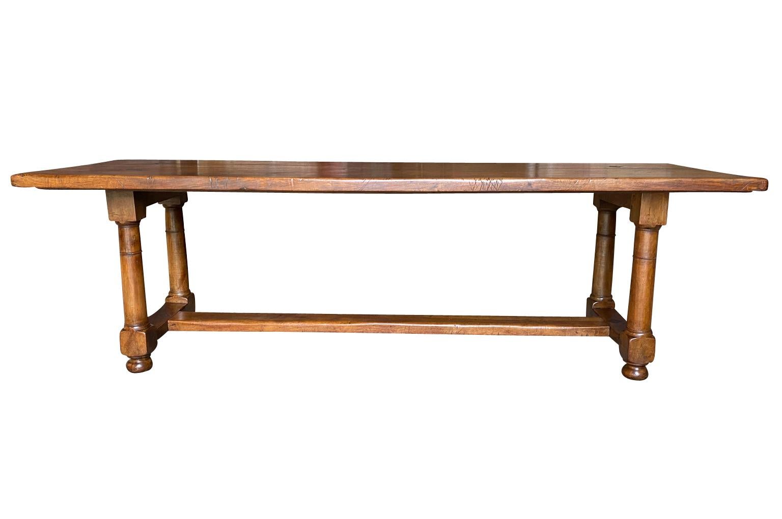 French Early 19th Century Trestle Table In Good Condition In Atlanta, GA