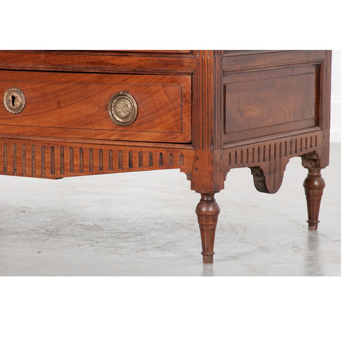 French Early 19th Century Walnut Commode 4