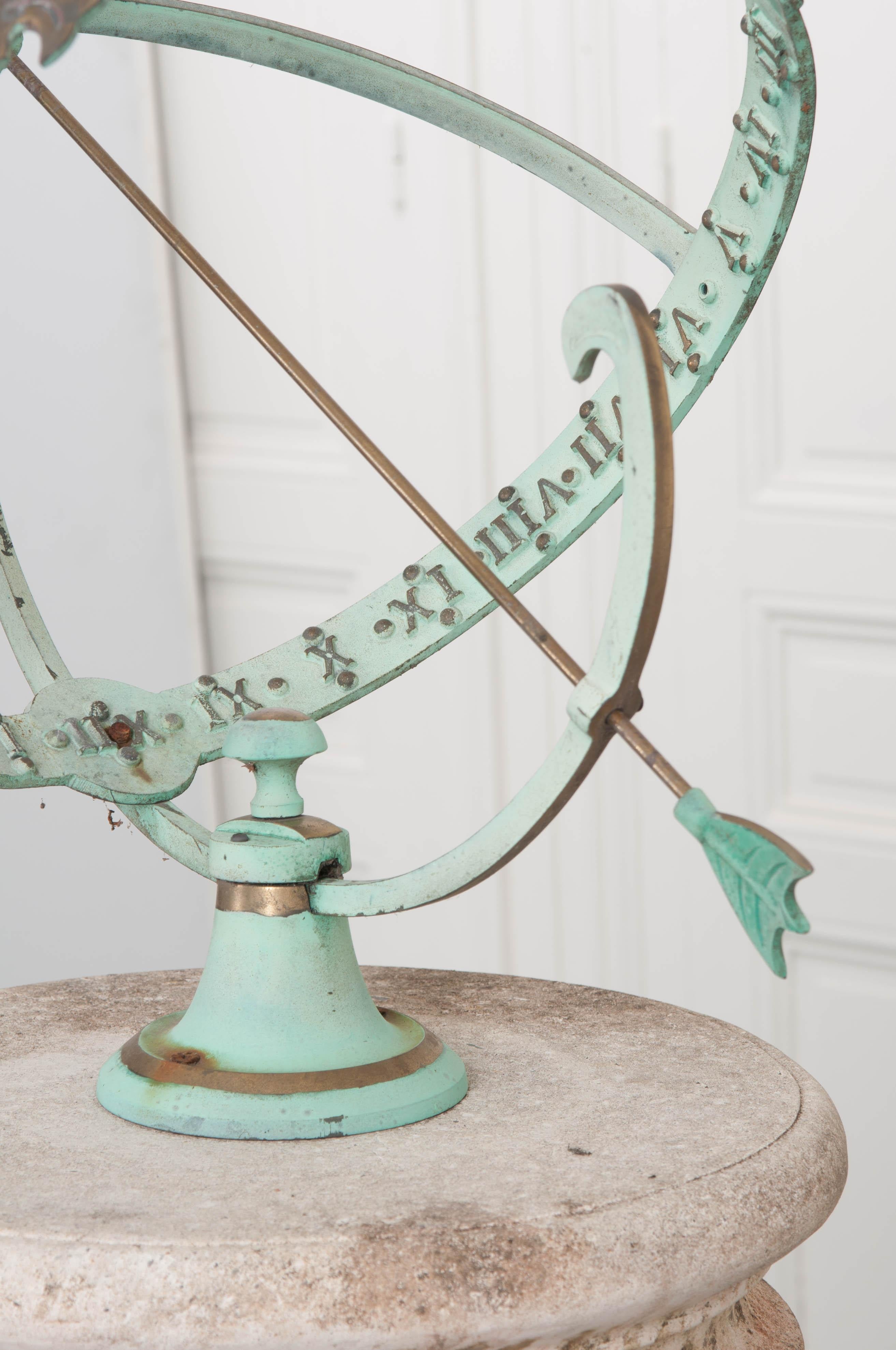 French Early 20th Century Armillary Sphere on Column Pedestal 7
