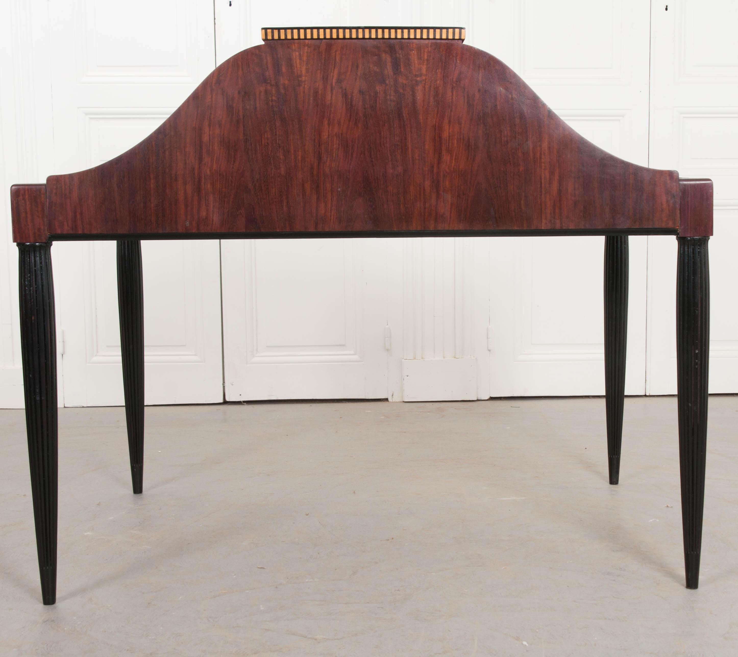French Early 20th Century Art Deco Partners Desk (Leder)