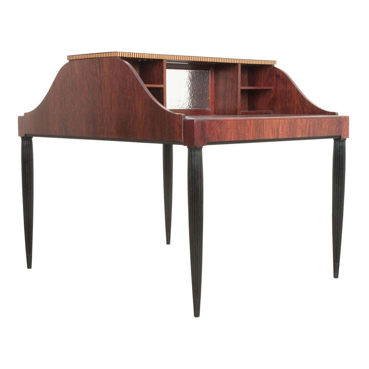 French Early 20th Century Art Deco Partners Desk
