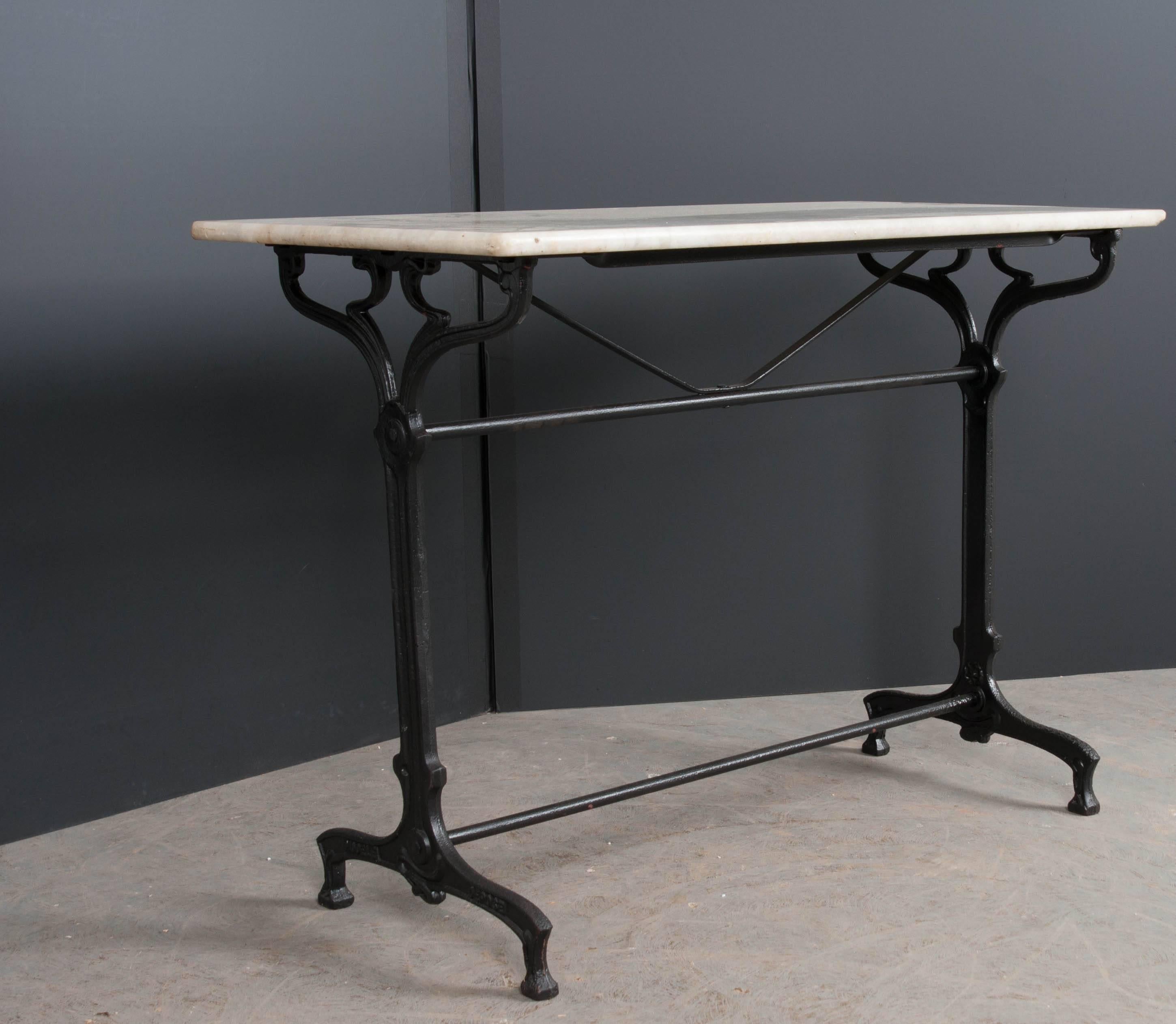 French Early 20th Century Art Nouveau Garden Table In Good Condition In Baton Rouge, LA