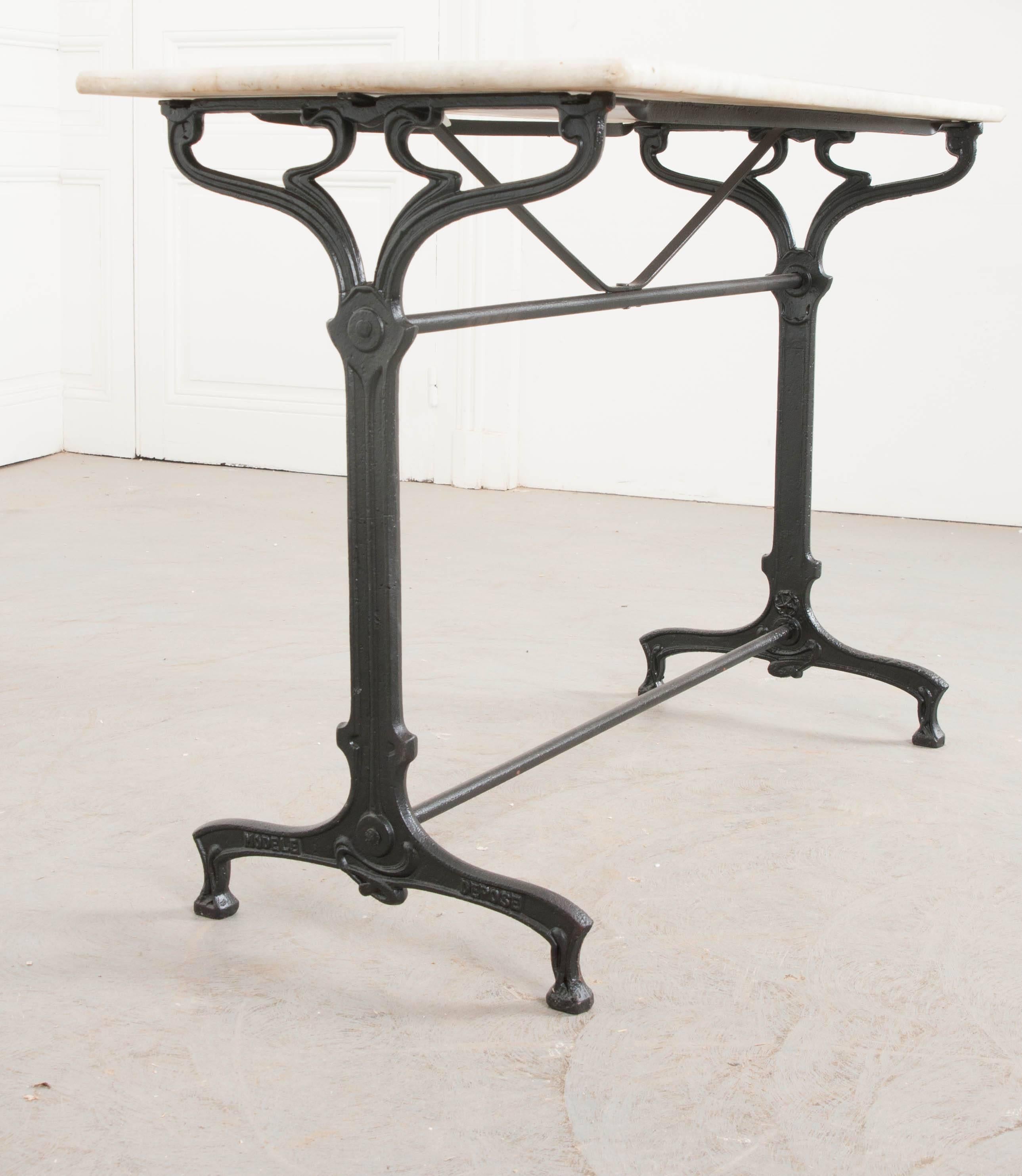 French Early 20th Century Art Nouveau Garden Table 1