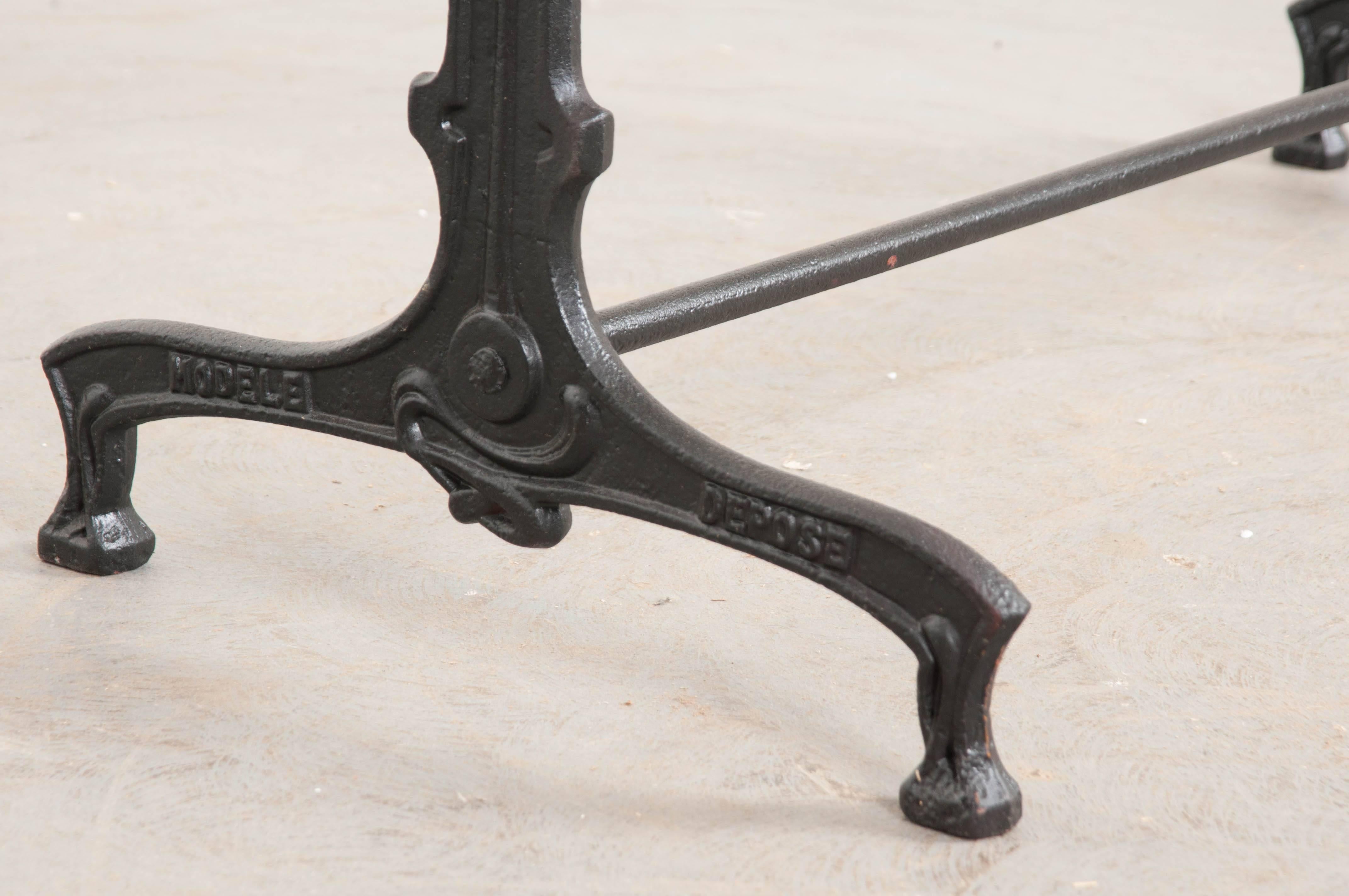 French Early 20th Century Art Nouveau Garden Table 2