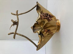 Centre de table Chinoiserie en bronze doré Art Nouveau français du début du 20ème siècle