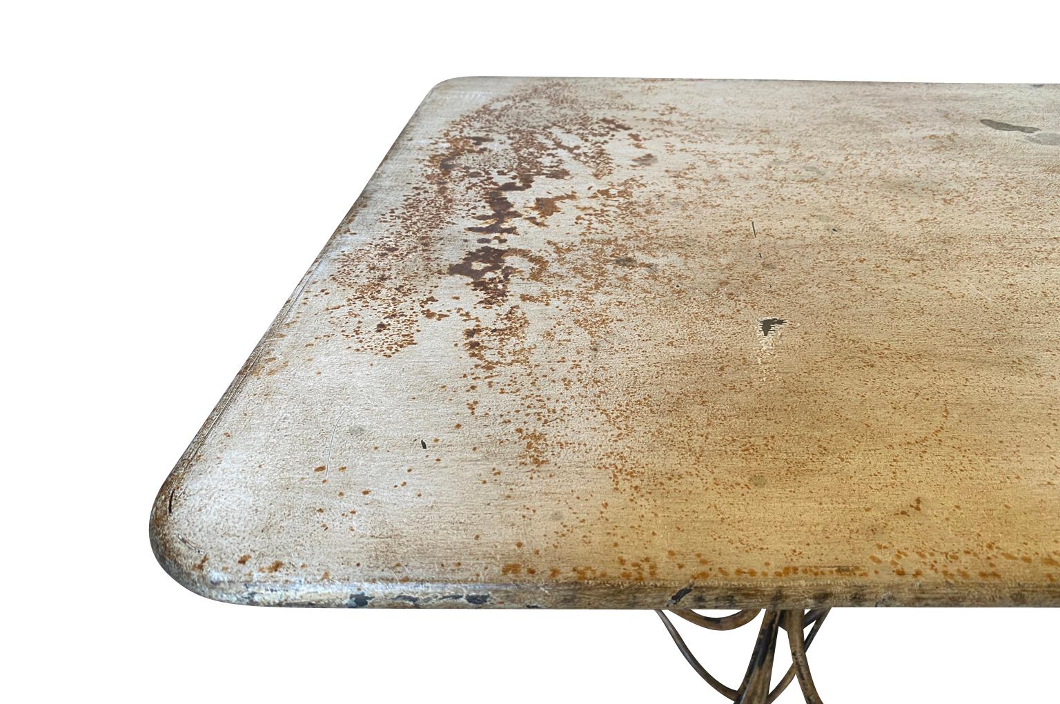 French Early 20th Century Bistro Table 8