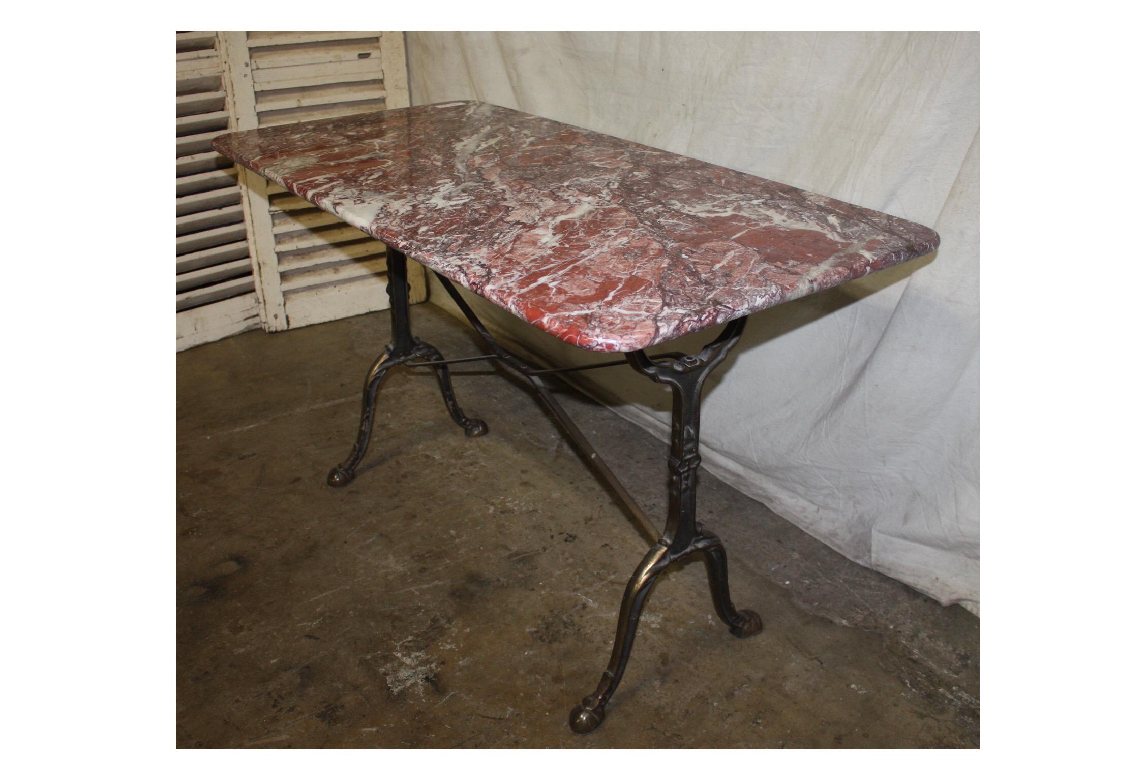 French Early 20th Century Bistro Table In Good Condition In Stockbridge, GA