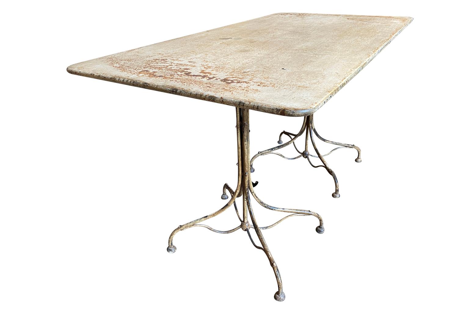 French Early 20th Century Bistro Table In Good Condition In Atlanta, GA