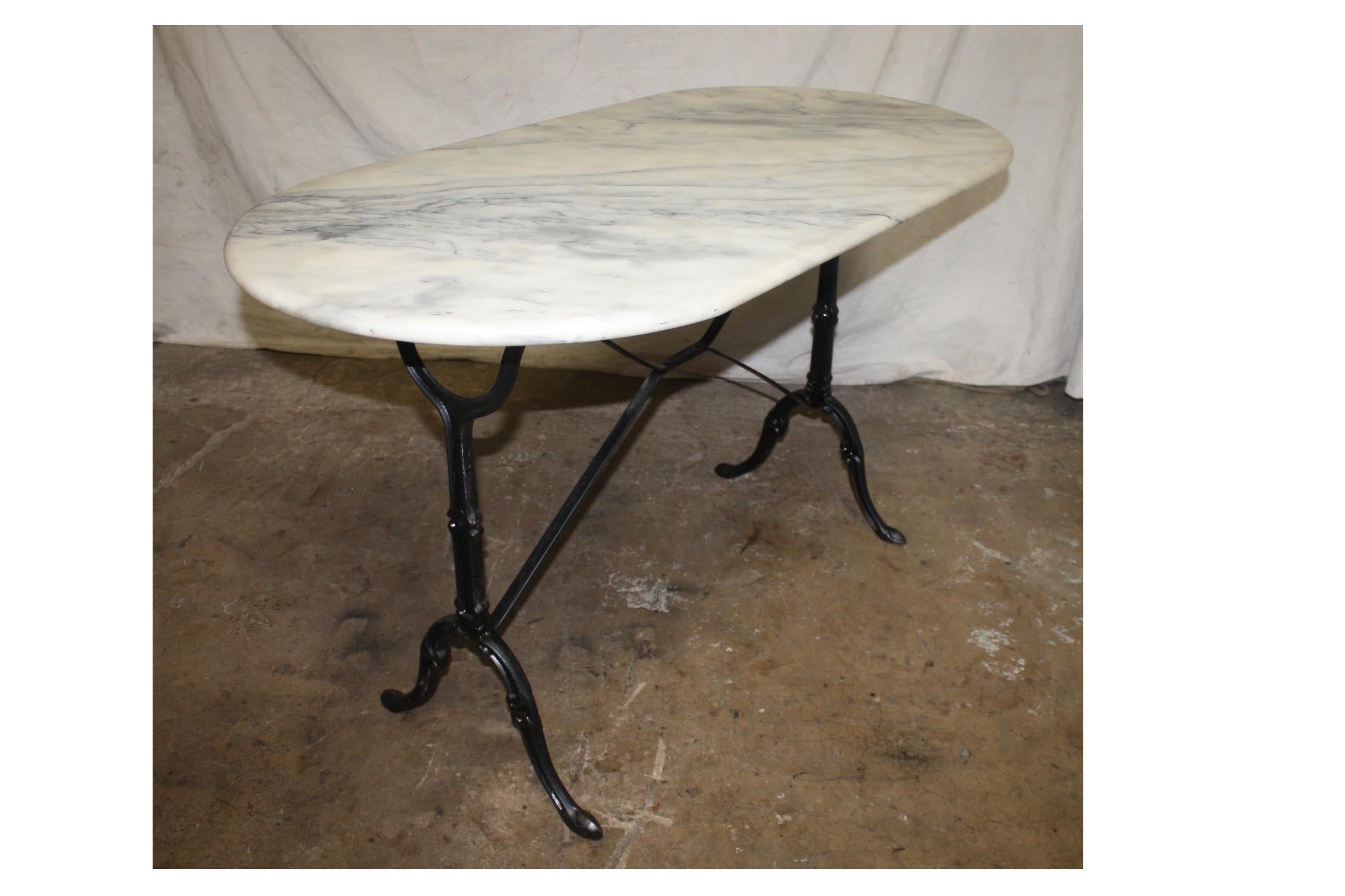 French Early 20th Century Bistro Table 2