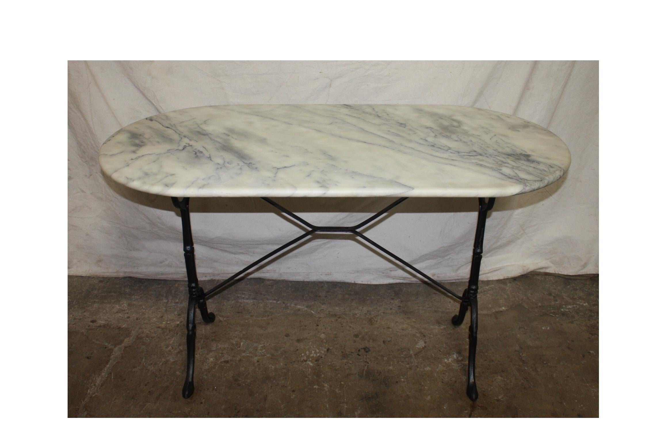 French Early 20th Century Bistro Table 3