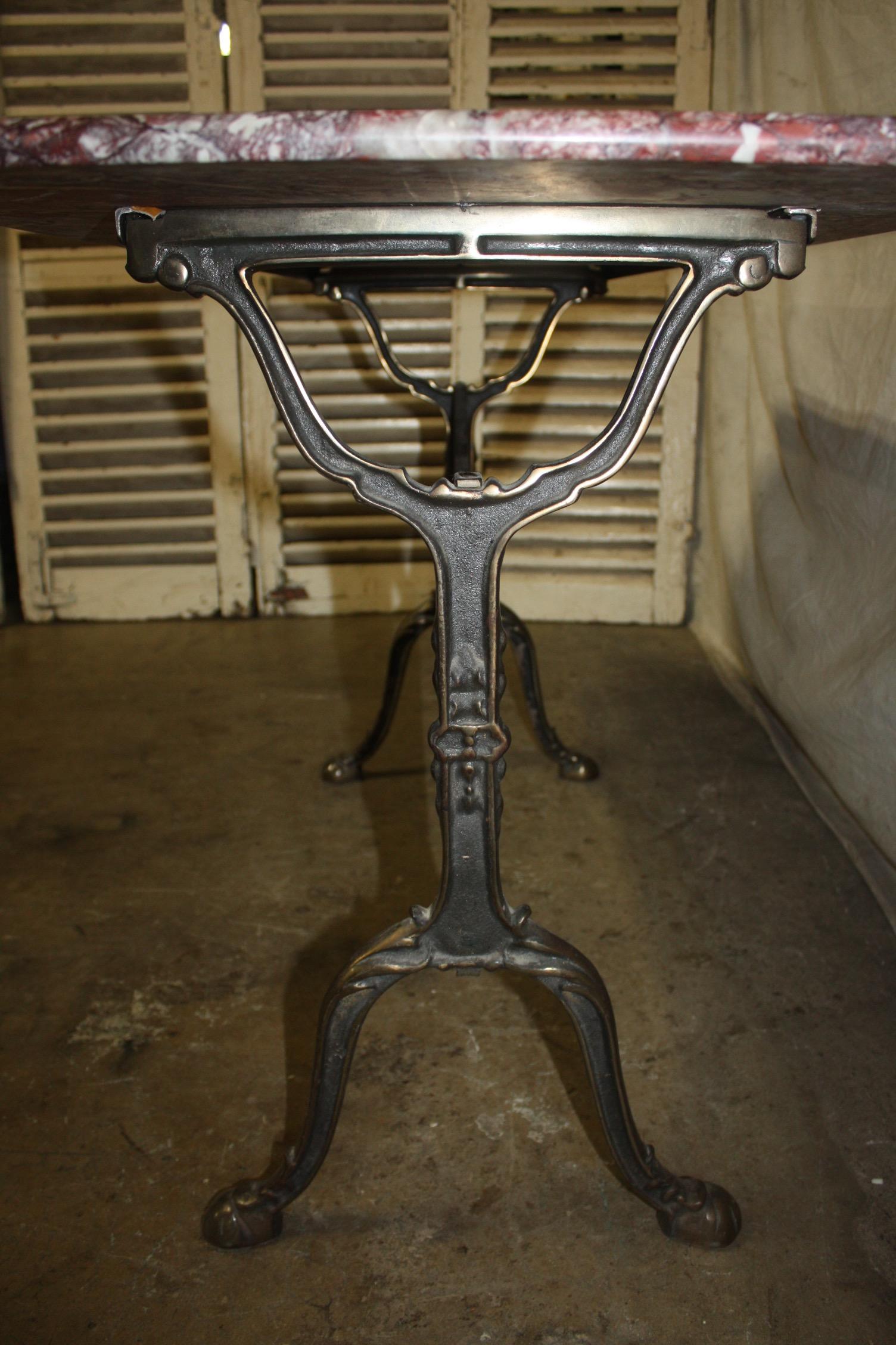 French Early 20th Century Bistro Table 5
