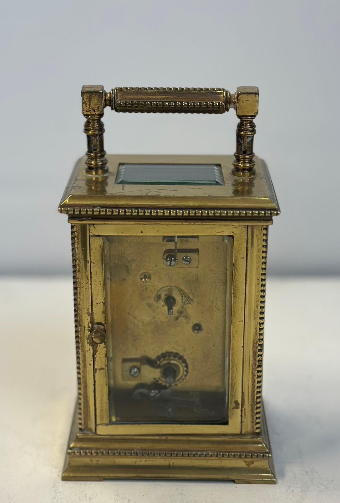 French Early 20th Century Brass Carriage Clock In Good Condition For Sale In Los Angeles, CA