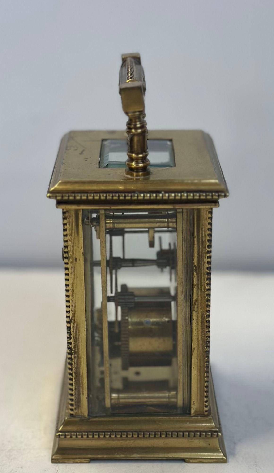 French Early 20th Century Brass Carriage Clock For Sale 1