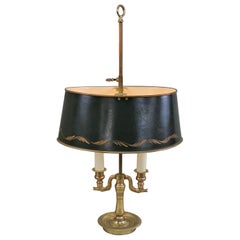 French Early 20th Century Bronze Bouillotte Desk Lamp