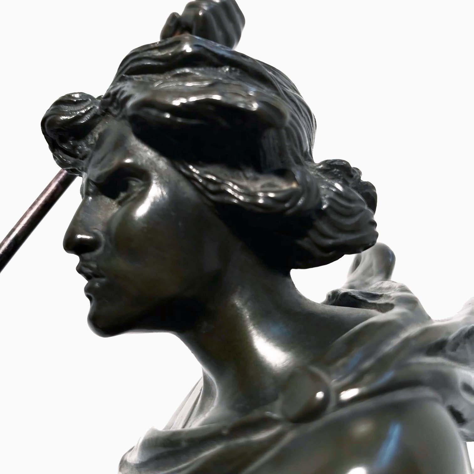 Bronze, David auf dem Kopf des Himmels, Französisch, frühes 20. Jahrhundert im Angebot 8