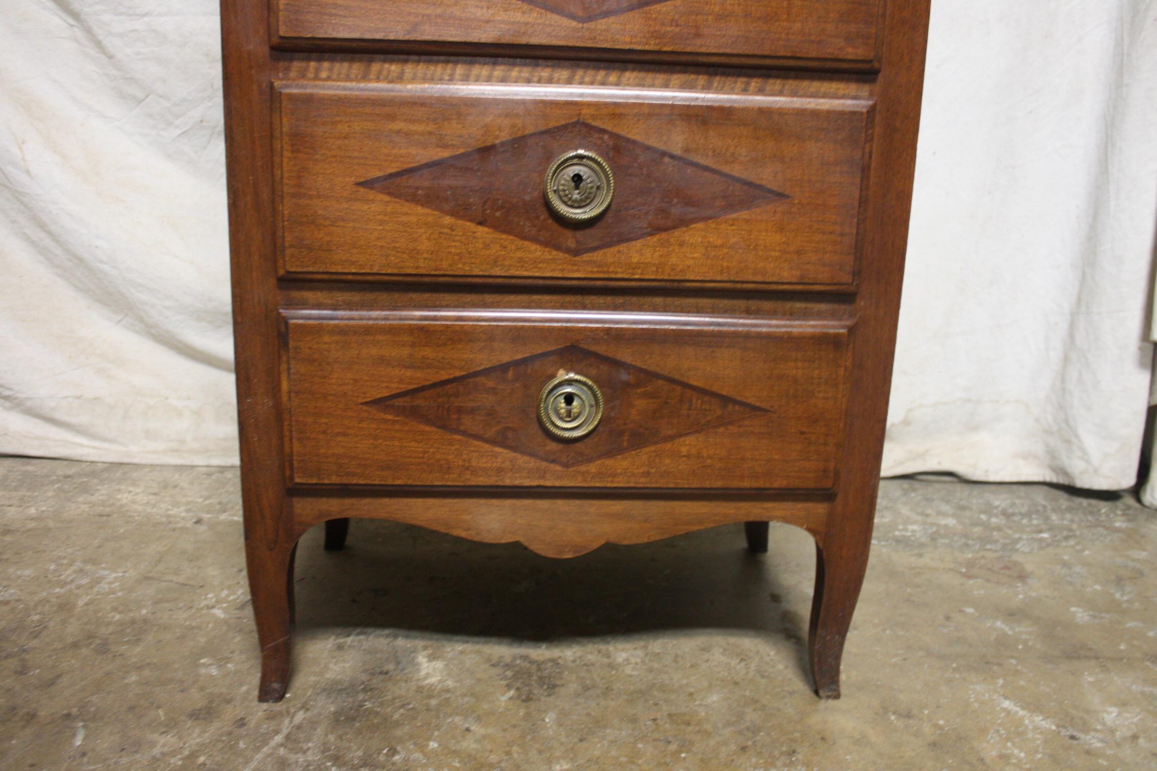 Inlay French Early 20th Century Chiffonier