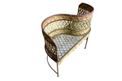 French Early 20th Century Confidant Garden Bench