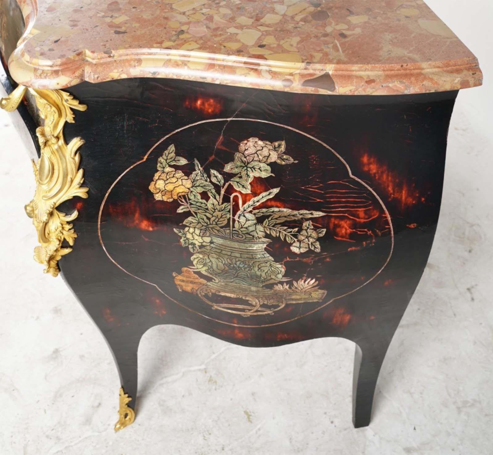 Early 20th Century French 1900 Coromandel Style Commode