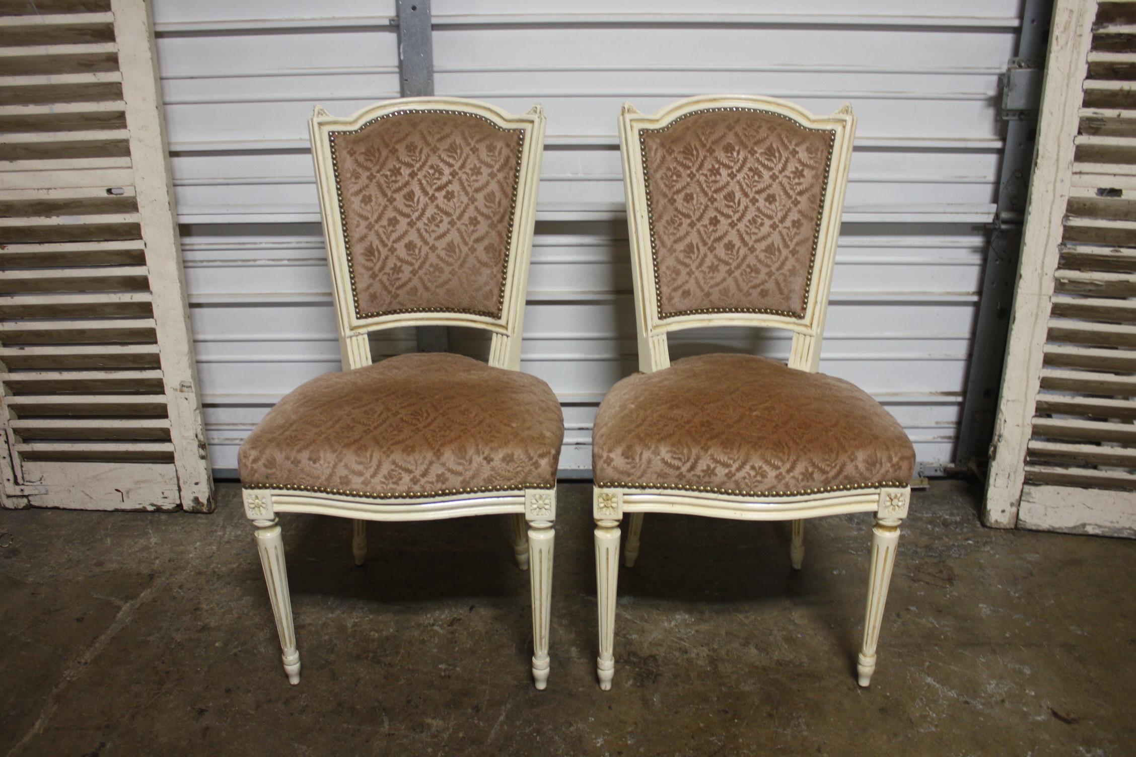 French Early 20th Century Dining Room Chairs (20. Jahrhundert) im Angebot