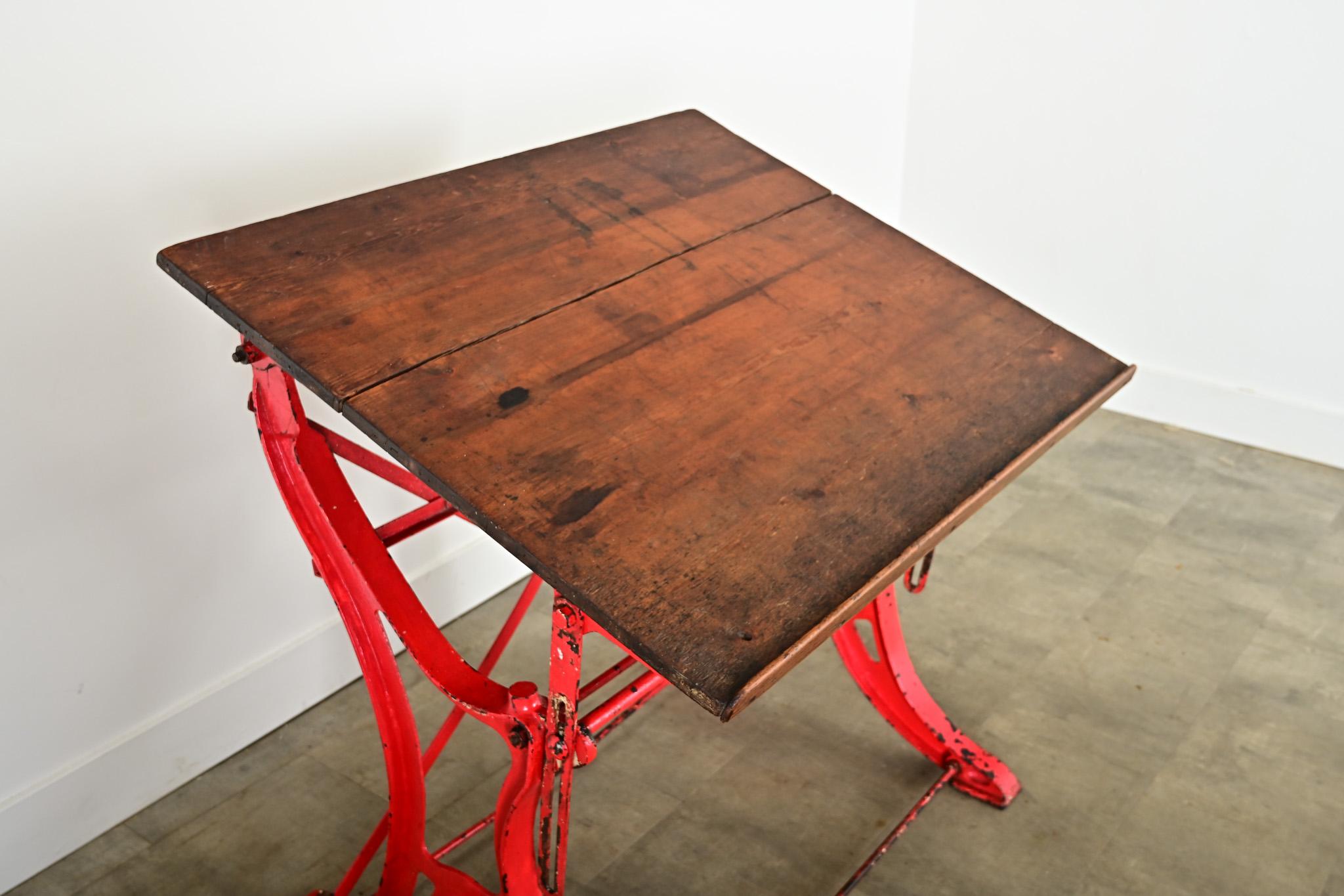 French Early 20th Century Drafting Desk In Good Condition In Baton Rouge, LA