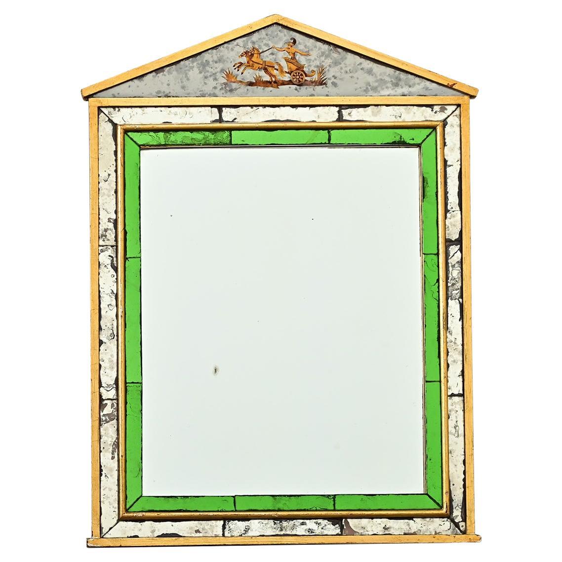 Miroir églomisé français du début du 20e siècle