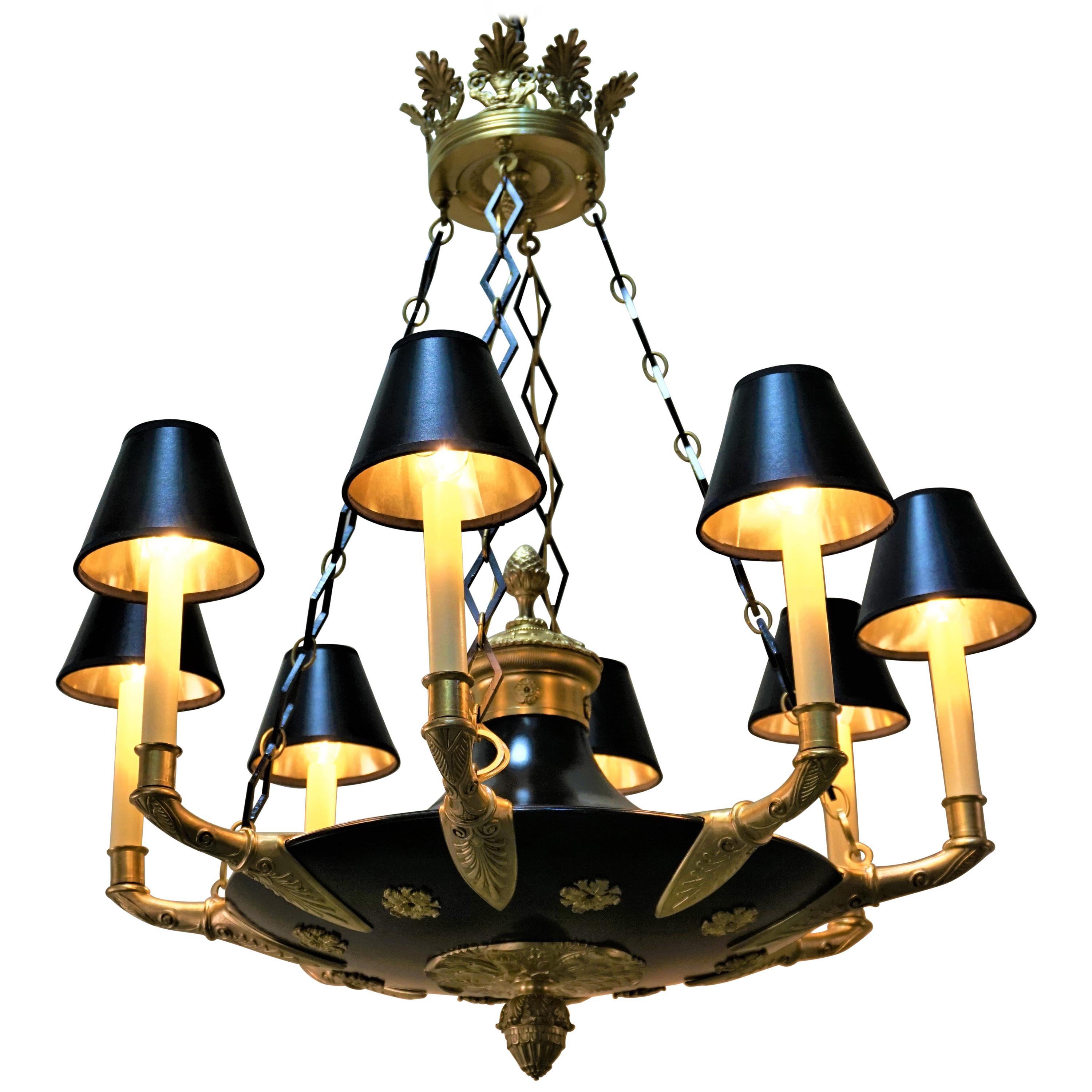 French Early 20th Century Empire Style Chandelier