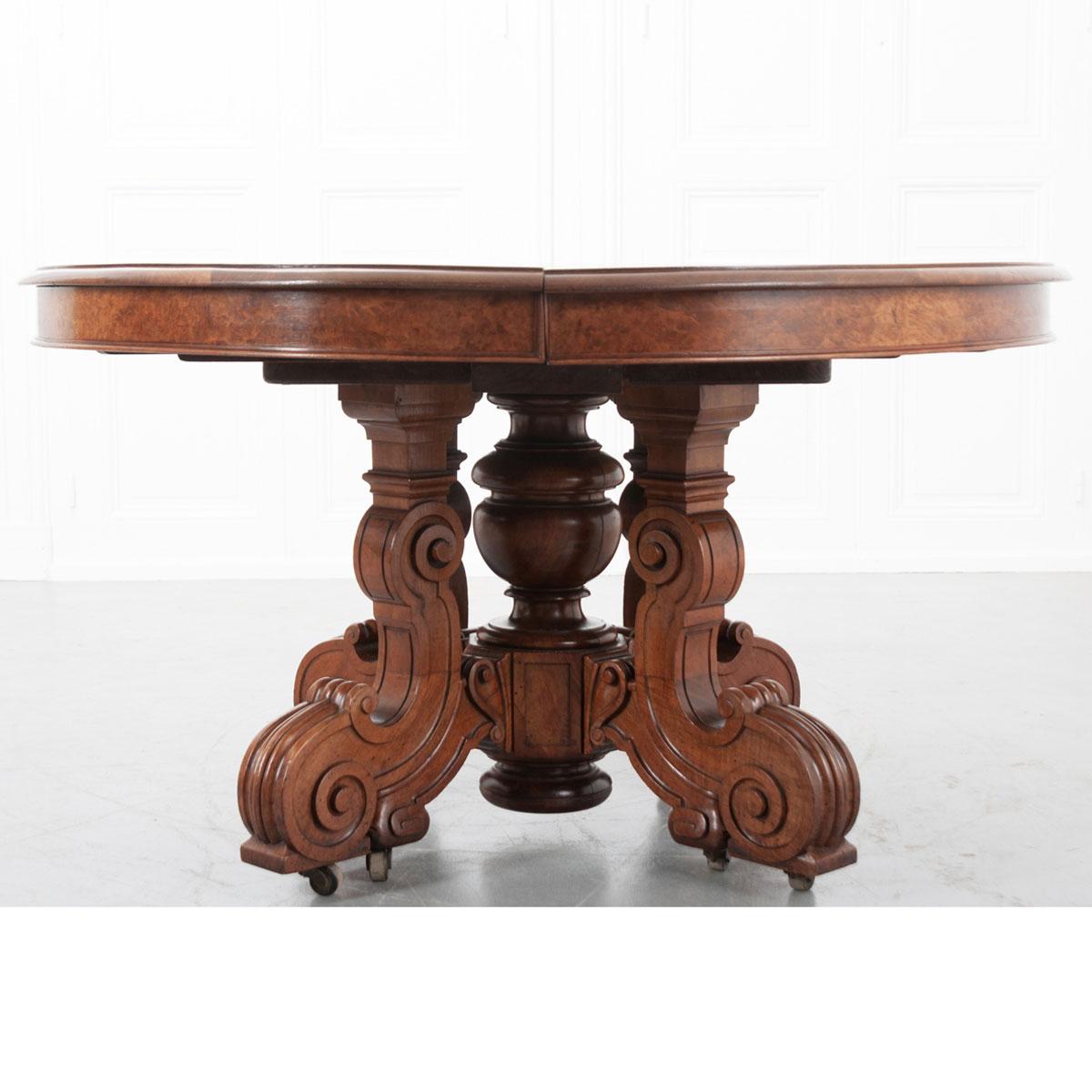 French Early 20th Century Extending Mahogany Dining Table 2