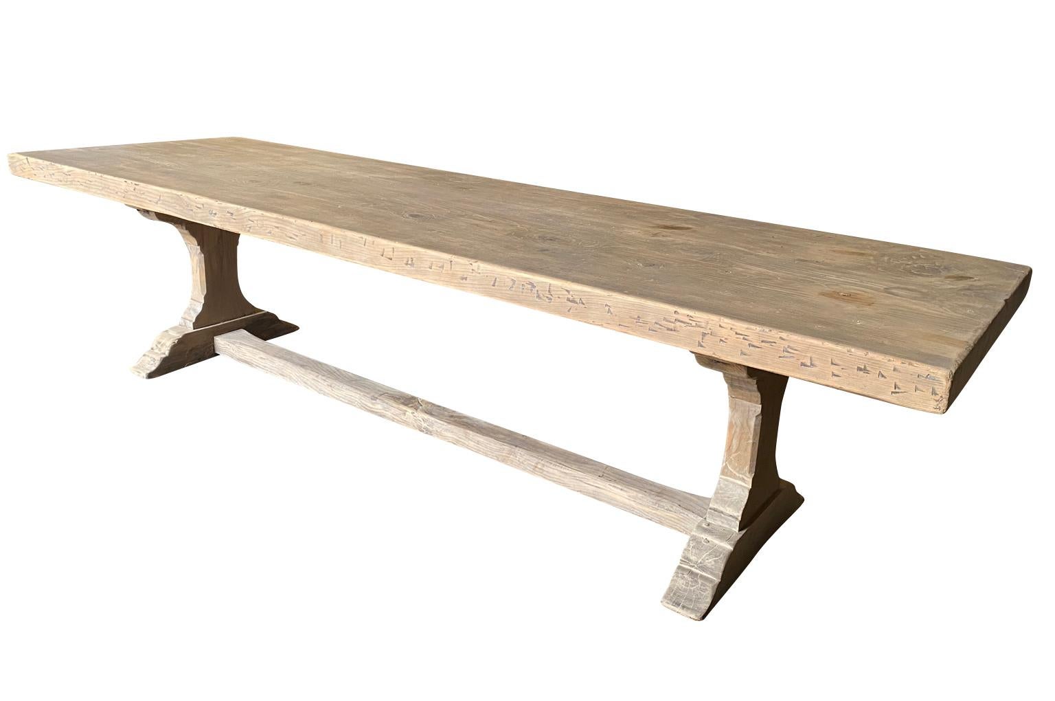 French Early 20th Century Farm Table For Sale 1
