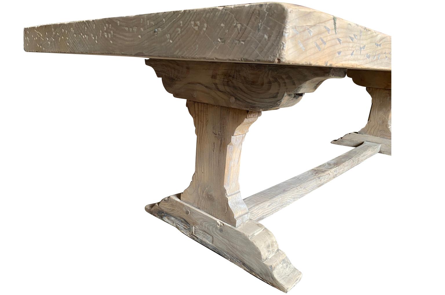 French Early 20th Century Farm Table For Sale 3