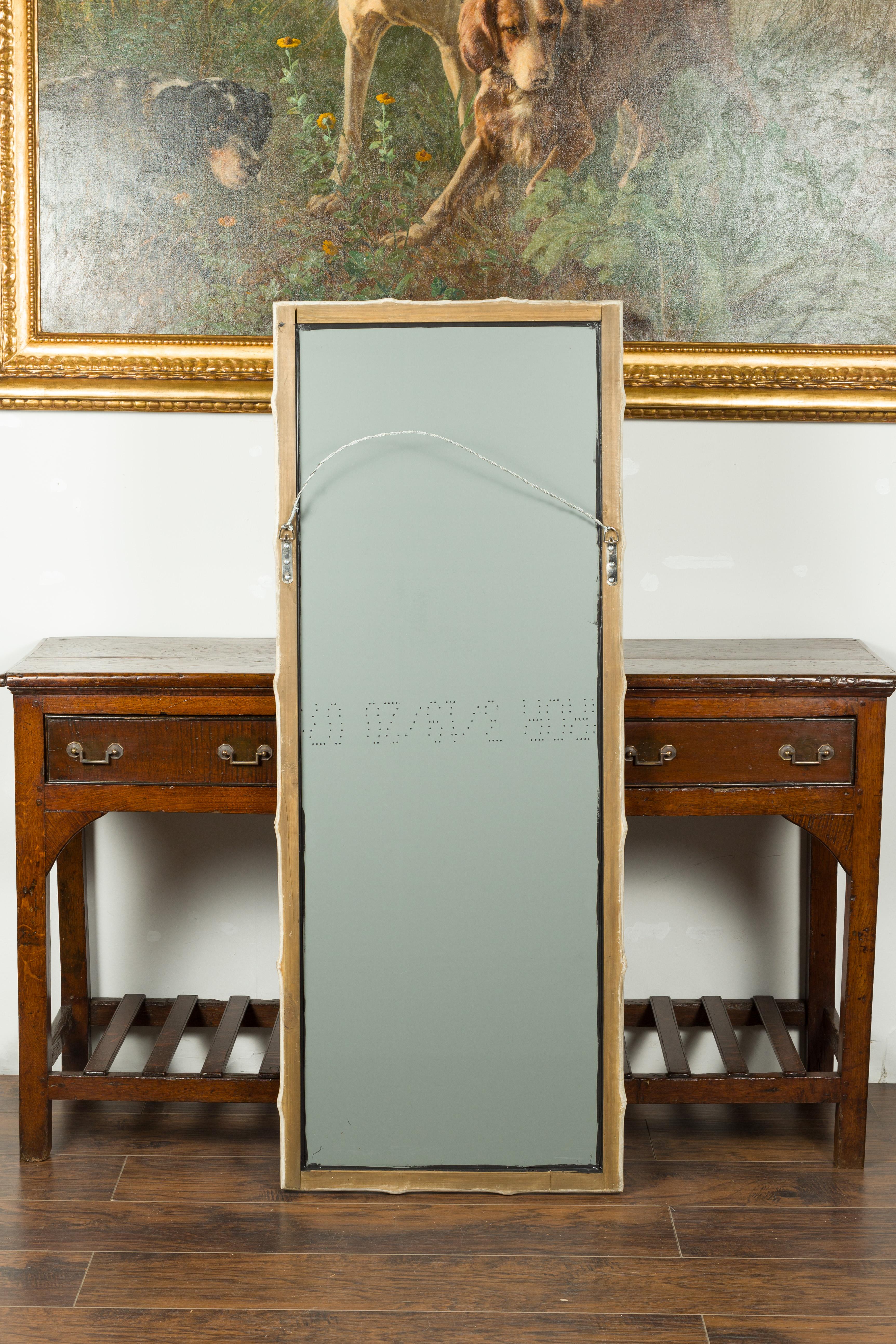French Early 20th Century Faux-Bamboo Painted Mirror, Two Available For Sale 2