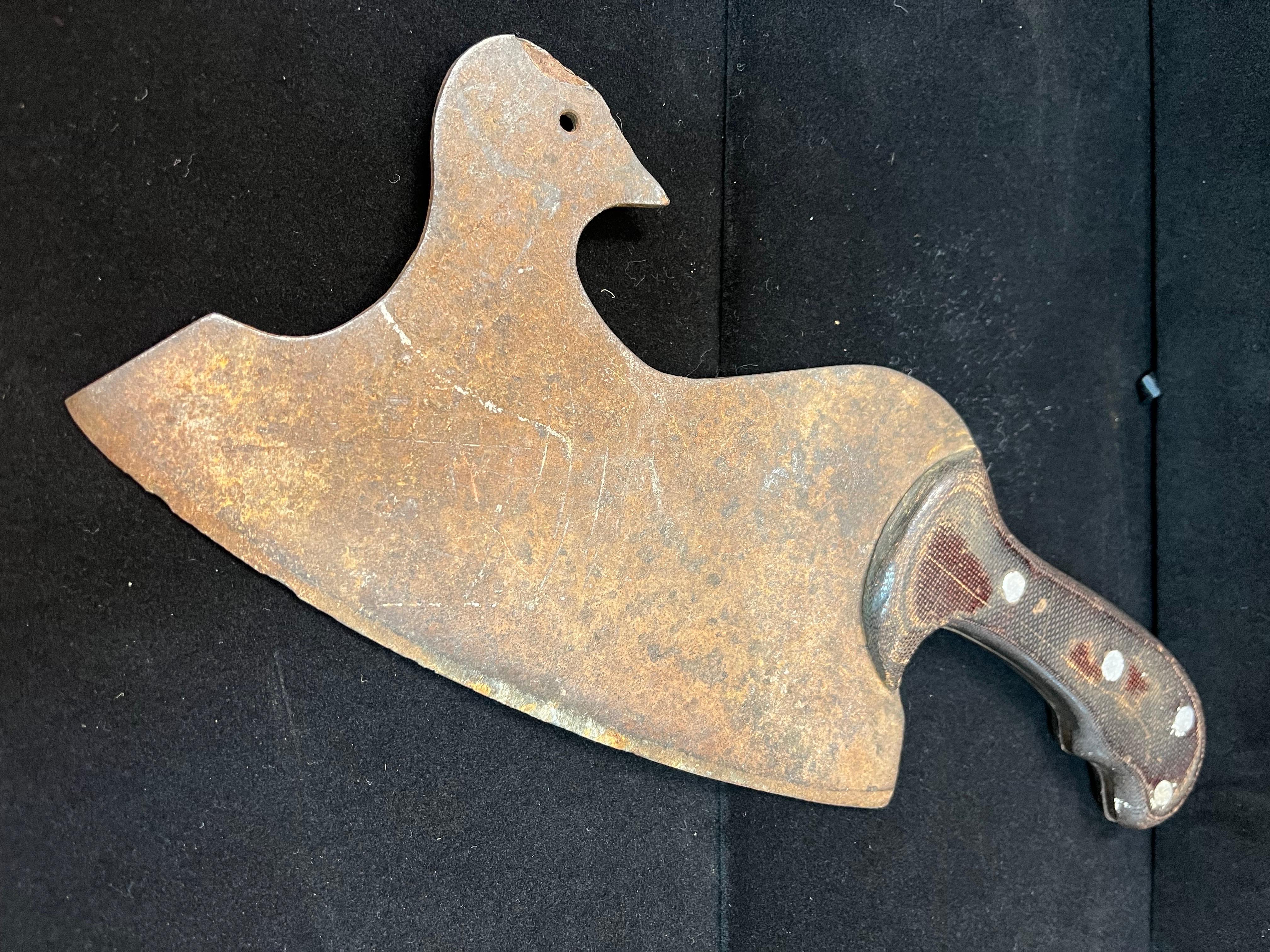 French Early 20th Century Figural Butcher's Cleaver in the Form of a Bird For Sale 4