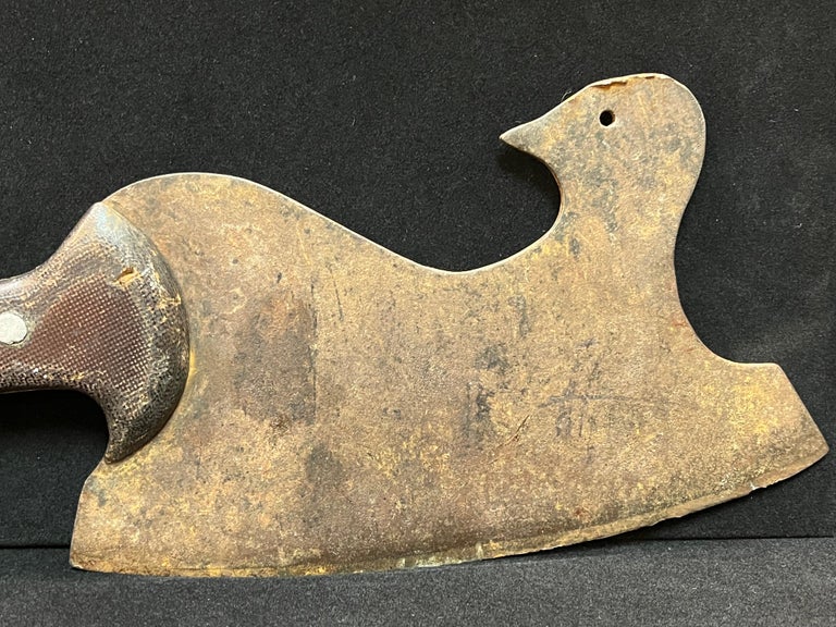 French Early 20th Century Figural Butcher's Cleaver in the Form of a