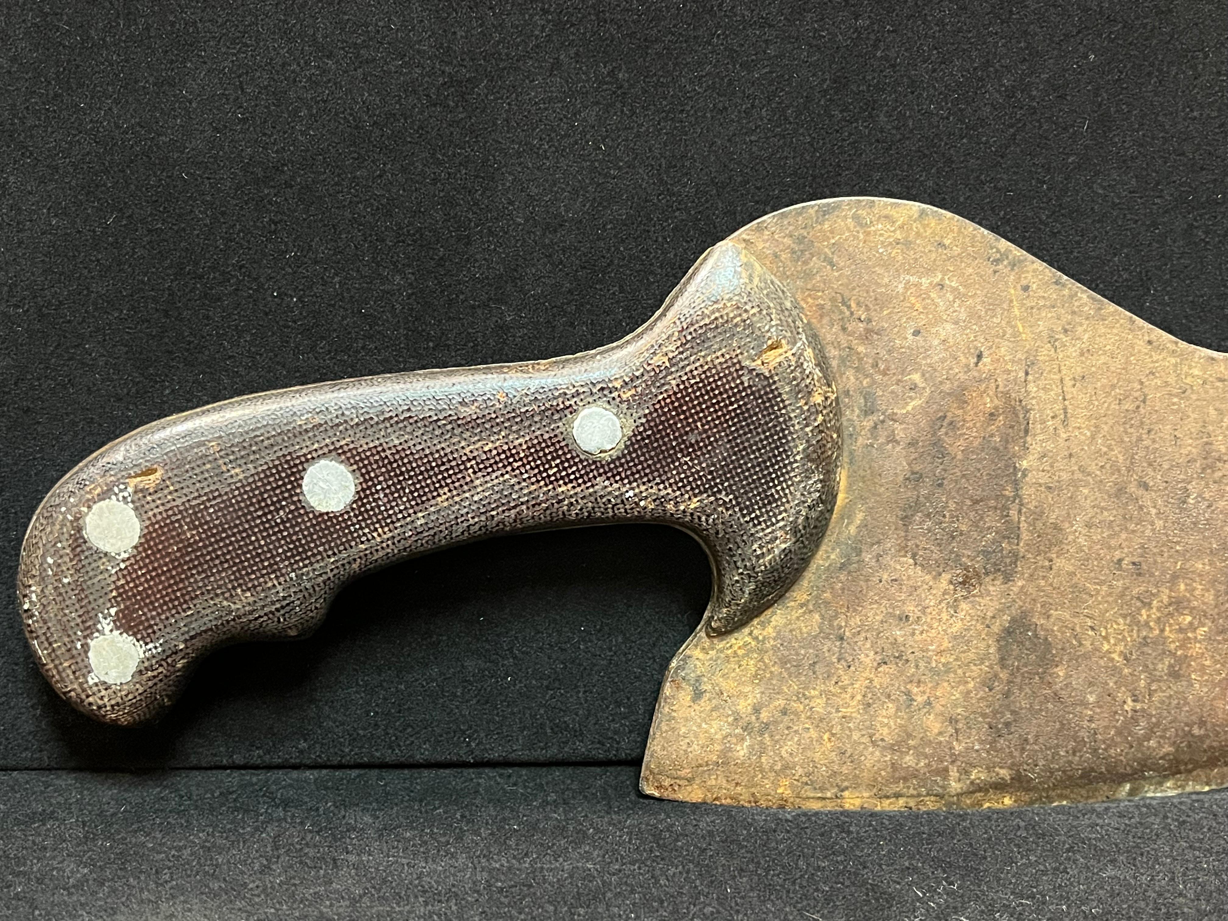 Metal French Early 20th Century Figural Butcher's Cleaver in the Form of a Bird For Sale
