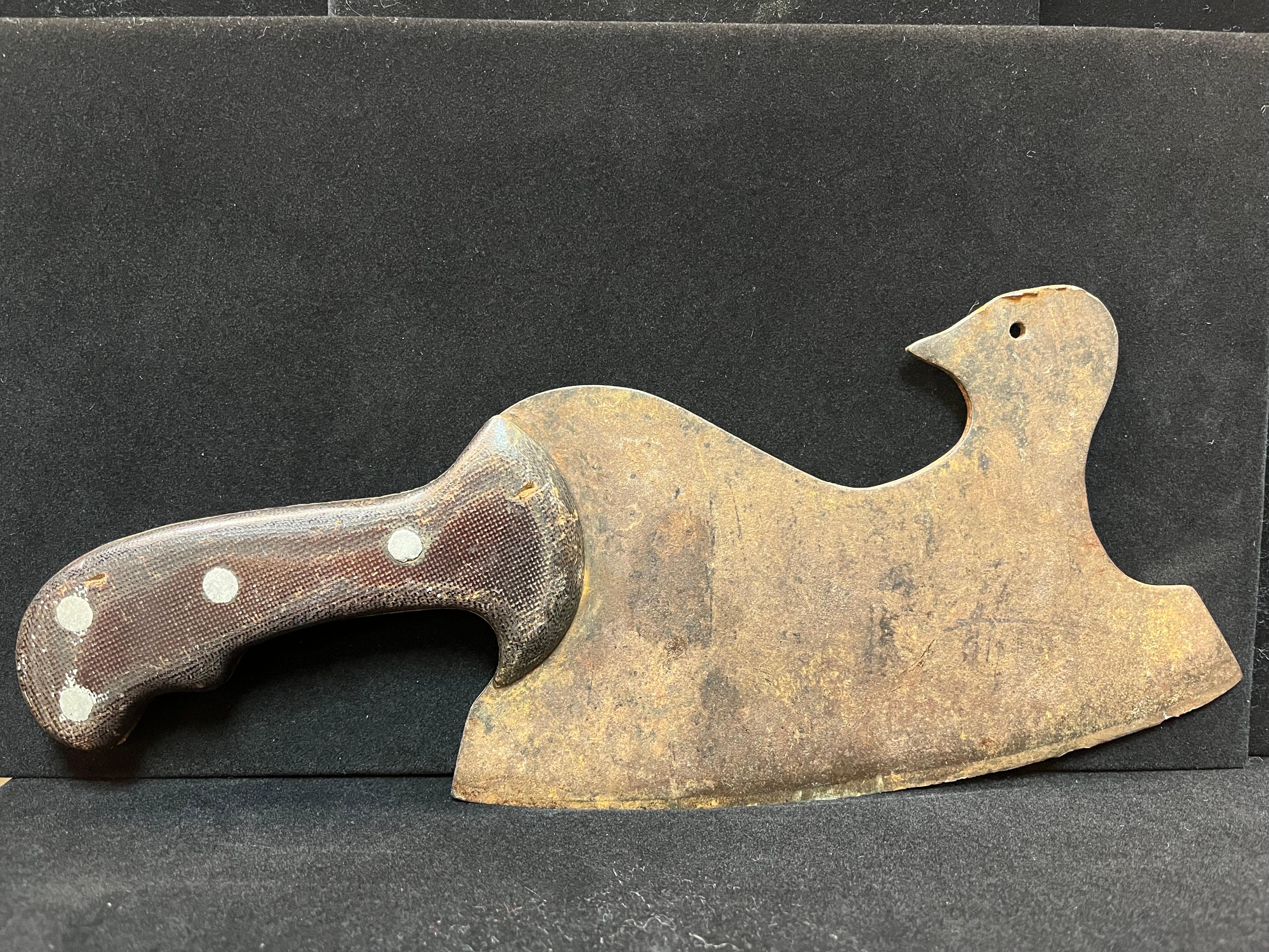 French Early 20th Century Figural Butcher's Cleaver in the Form of a Bird For Sale 1