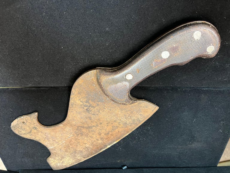 French Early 20th Century Figural Butcher's Cleaver in the Form of a