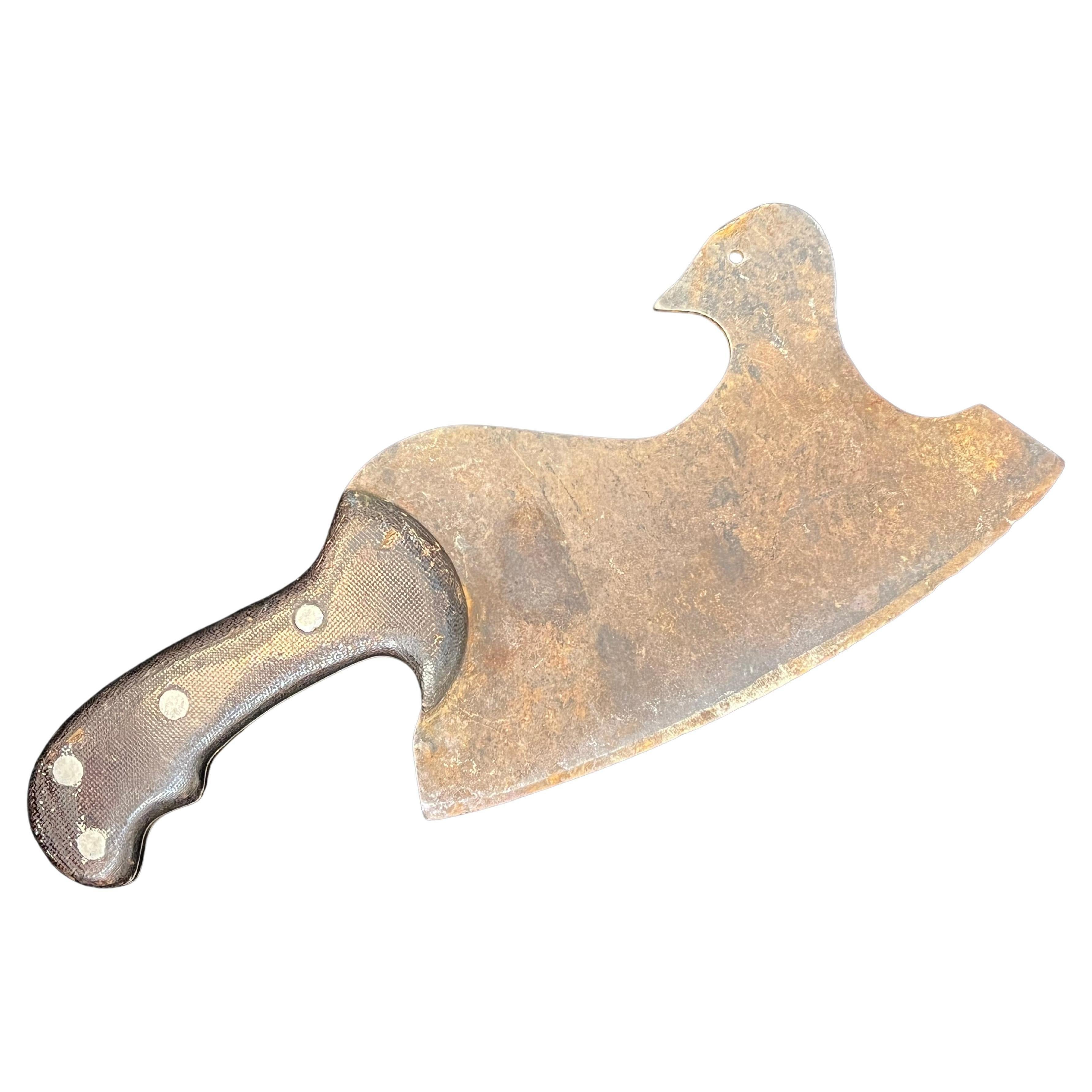 French Early 20th Century Figural Butcher's Cleaver in the Form of a Bird For Sale