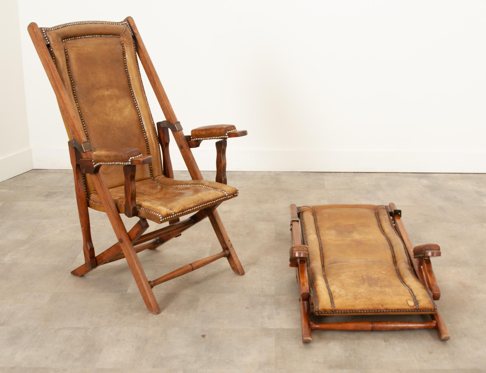 French Early 20th Century Folding Campaign Chairs 10